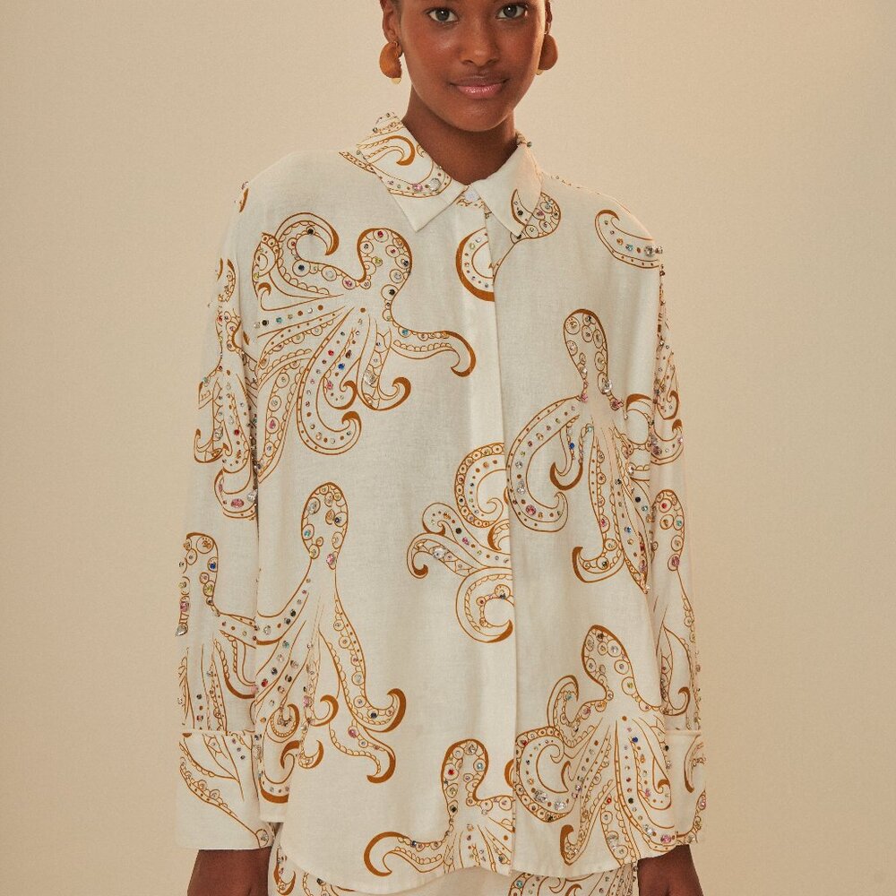 Off-White Octopus Fun Euroflax™ Premium Linen Shirt